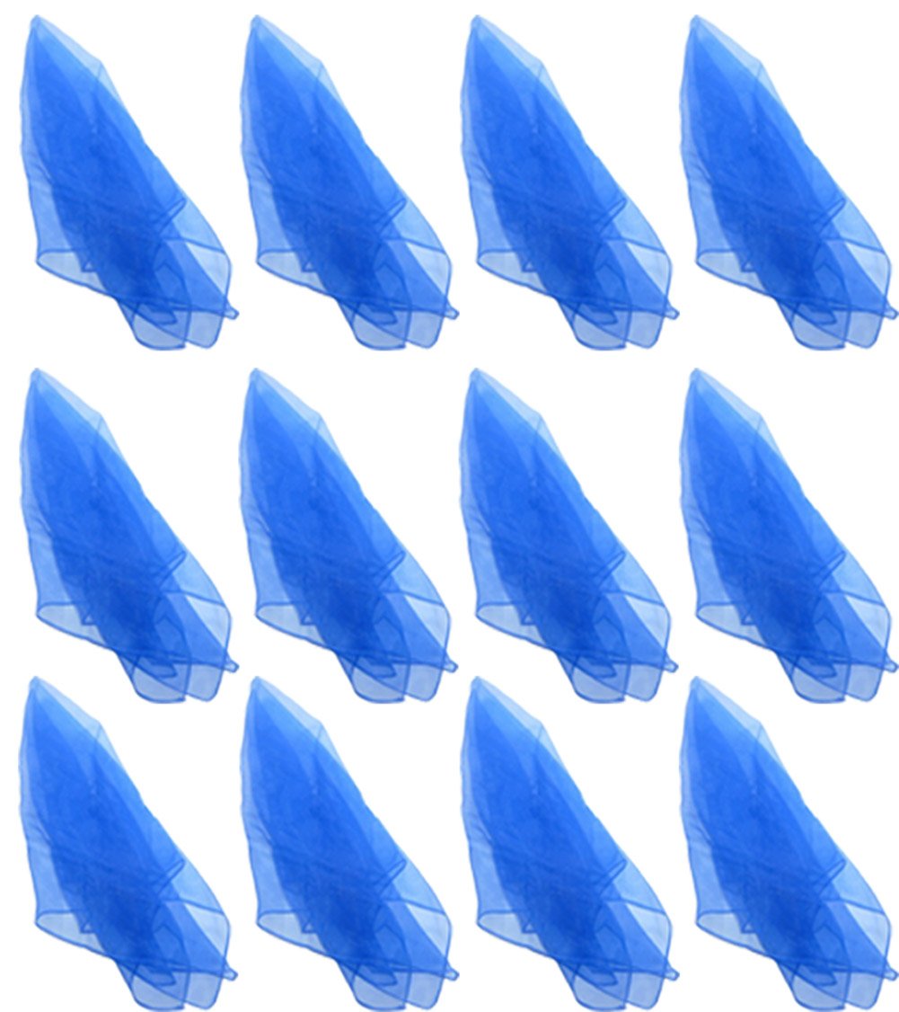 Hoerev Pack of 12 Aapprox. 40cm x 40cm Dancing Juggling Scarves