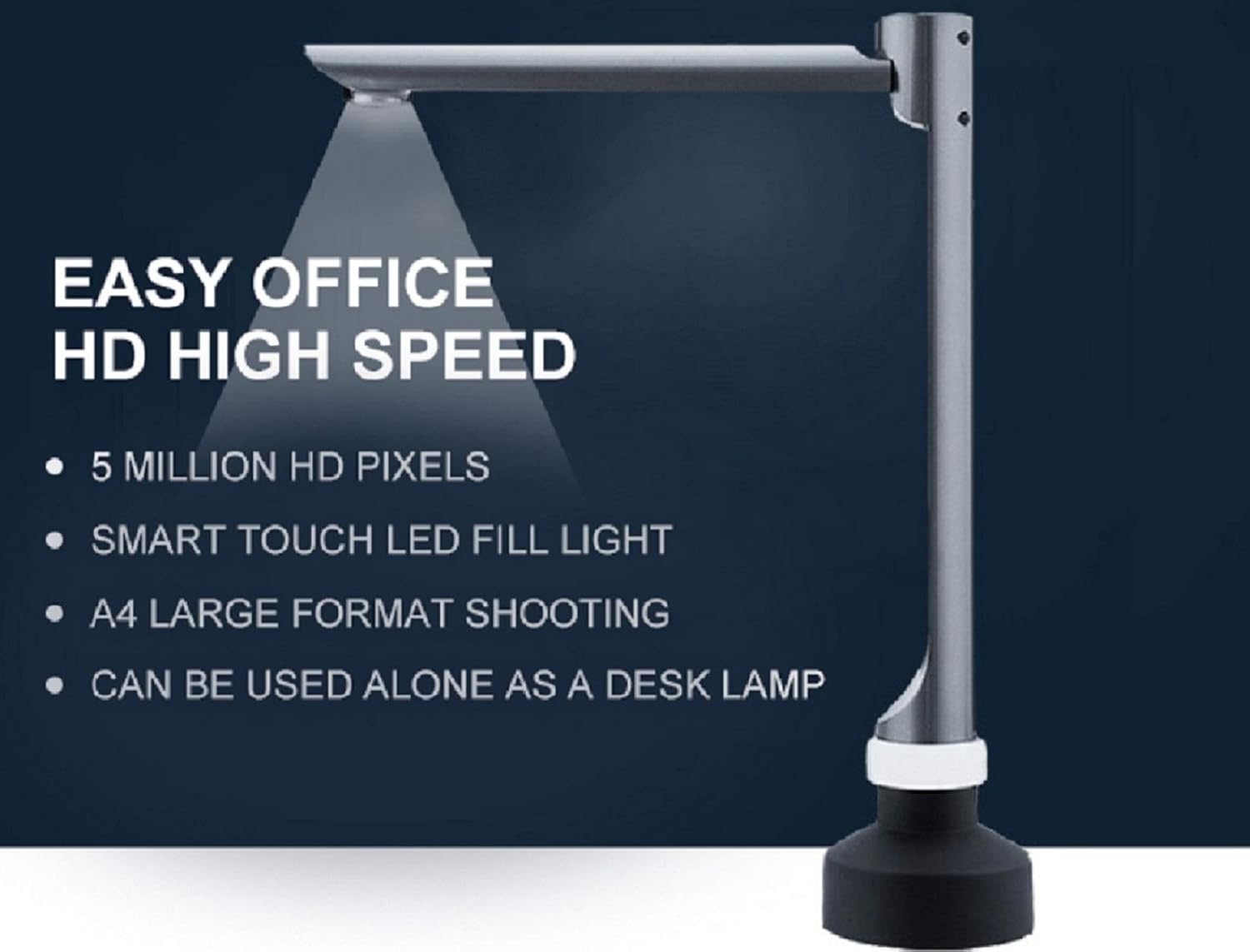 Document Camera for Teachers, USB Portable High-Definition Scanner, with Real-time Projection Recording Features, OCR Multi-Language Recognition, A4 Format, for Distance Learning, Office and Classroom : Electronics