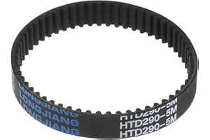uxcell HTD5M-290 Rubber Timing Belt 58 Teeth Closed Loop Pulley Timing Belt 15mm Width, 290mm Pitch Length Synchronous Belt