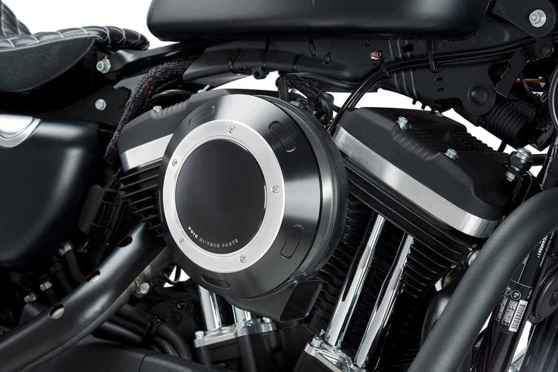 Puig Filter Cover 9993N for HARLEY DAVIDSON SPORTSTER 883 Iron 16'-18', Black