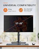 ErGear Single Monitor Stand 13-32” Freestanding VESA 75x75 100x100 view 7