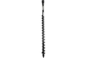 GARDEN TRAX GardenTrax Earth Auger Spiral Drill Bit 2” x 36”, Post Hole Digger with 7/8" Drive Drill