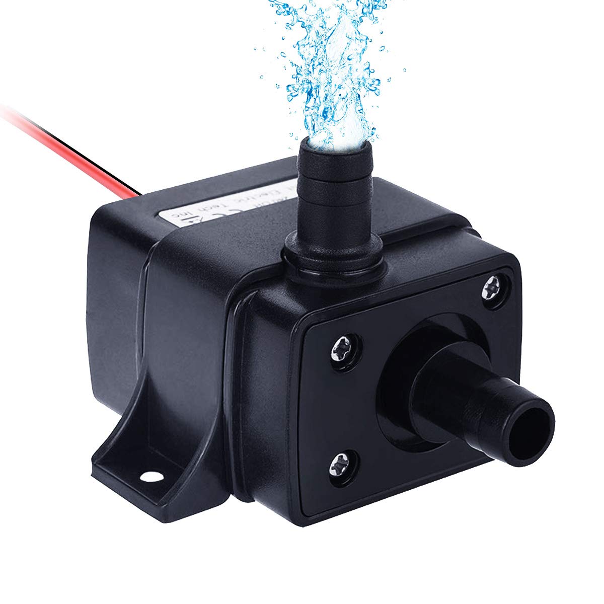 yidenguk DC 12V Submersible Fountain Pump Mini Electric Brushless Fountain Water Pumps, IP68 Waterproof, 240L/H Lift 150cm