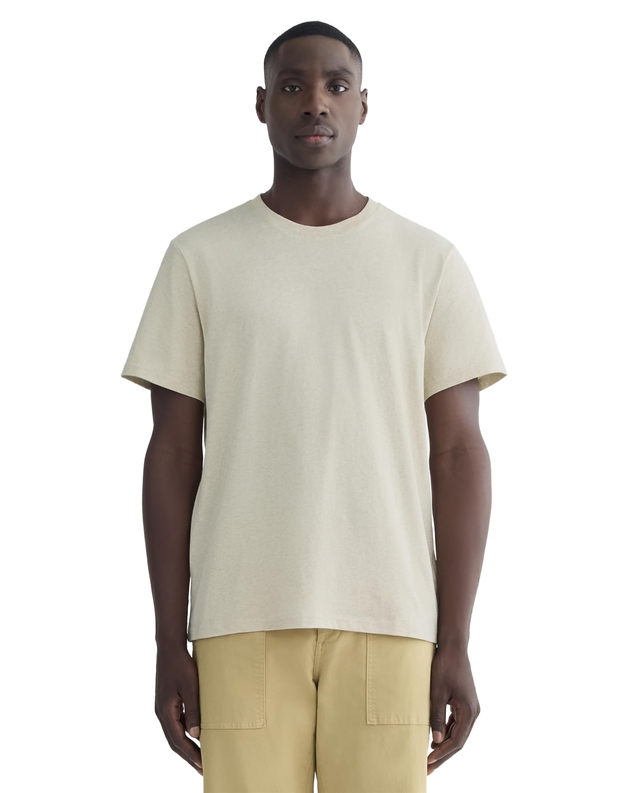 Everlane The Premium-Weight Crew | Uniform – Heathered Cashew Extra Small