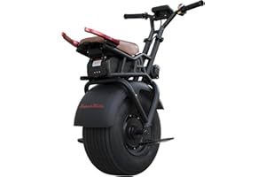 SUPERRIDE Electric Unicycle S-1000-18 Inch Electric One Wheel Portable Scooter for Commuting & Entertainment - 60V Battery