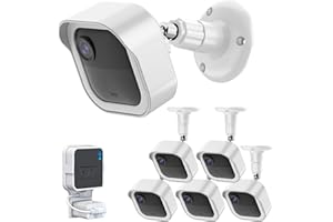 GRESUR All-New Blink Outdoor Camera Wall Mount, 360° Adjustable Mount and Weather Proof Protective Housing with Blink Sync Module Outlet Mount for Blink Outdoor (4th & 3rd Gen) Camera System (White, 5 Pack)