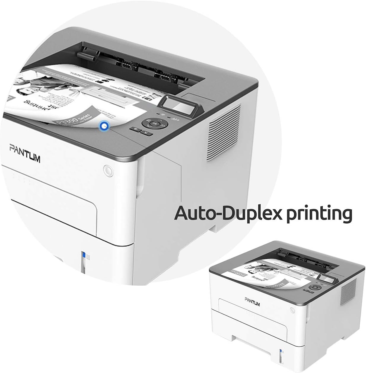 Pantum P3302DN Compact Monochrome Laser Printer Blakc and White & Auto Two-Sided Printing Connect only via Wireline Network and USB 2.0: Electronics