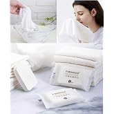 Premium Compressed Towel Tablet, Disposable Washcloths, Pure Cotton, 20PCS | Compact Portable Travel Wash Cloths, Mini Small Thick and Large Clean Towels for Face, Hiking Backpackign Camping Essentials