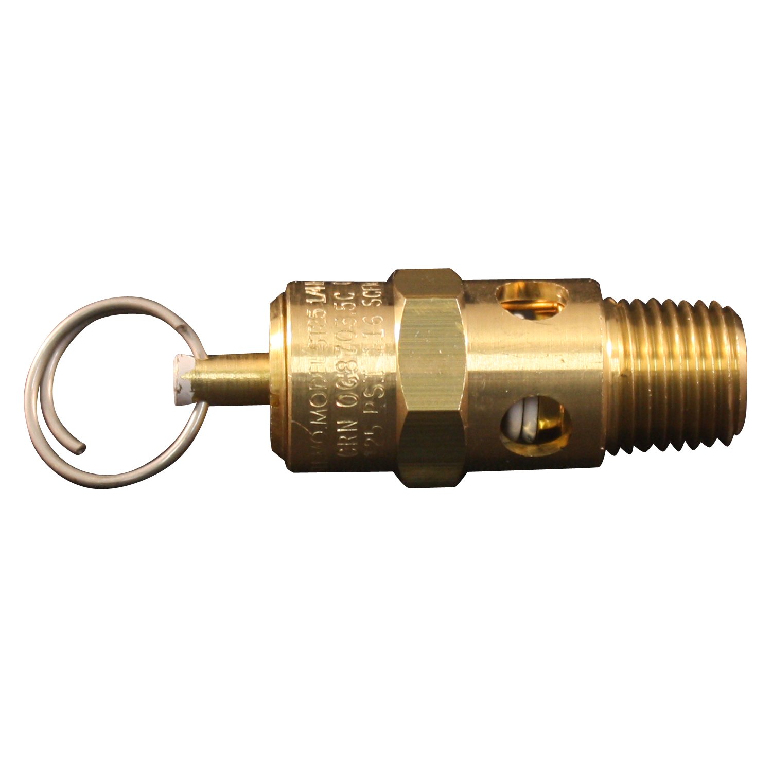MILTON – S1090-125 Milton S-1090-125 1/4″ MNPT ASME Safety Valve – 125 PSI Pop off Pressure