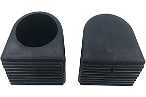 TUOREN 2Pcs Electronic Drum Rack Rubber Feet for 38mm Electronic Drum Rack Tube T-Leg Assembly Replacement Parts Electronic Drum Accessories