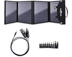 ROCKPALS SP002 Foldable 60W Solar Panel Charger for Jackery Explorer/ Flashfish/ MARBERO/ BALDR/ Paxcess Portable Power Stati