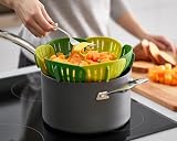 Joseph Joseph Bloom Folding Steamer Basket Green 4 Self-Adjusting view 4