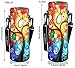AUPET Water Bottle Carrier, Insulated Neoprene Case, 1000ML, Adjustable Shoulder Strap, Great for Stainless Steel and Plastic Bottles (Colorful Tree)