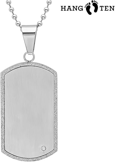 mens silver dog tag chains