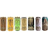 New Monster Java Variety Pack : Loca Moca, Salted Caramel, Mean Bean, Irish, Kona, Light Vanilla, Swiss Chocolate. 15fl.oz (Pack of 14)