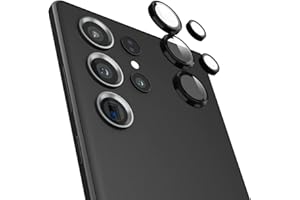 CASE-MATE Pelican Samsung Galaxy S23 Ultra Camera Lens Protector w/ Metal Rings - 9H Tempered Glass - Durable Anti-Scratch Tech & Anti-Shatter - Ultra HD View with Night Shooting & Case Friendly, Easy Install