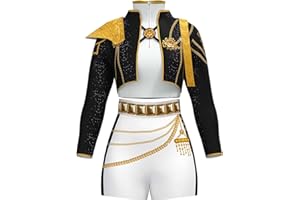 Demon Costume Hunters Outfit for Kids Girls Skirt Set Halloween Costumes 2 Piece with Jacket and Skirt