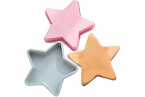 2 Pcs Star Shaped Cake Pans, Silicone Cake Molds for Baking, Flexible Baking Pans for Mousse Dessert, Cheese Cakes, Suitable 