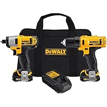 DEWALT 12V MAX Impact Driver and Drill Combo Kit with Battery and 