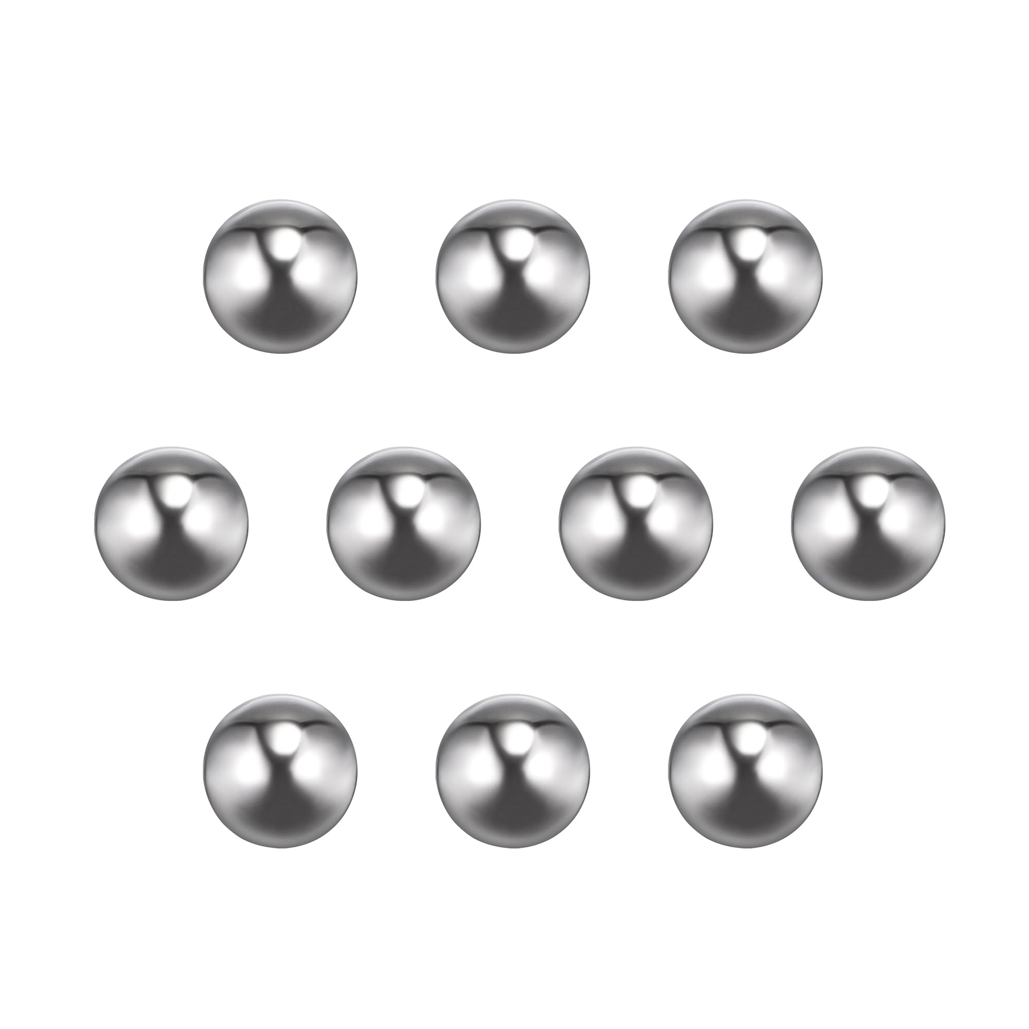 sourcing map 10pcs 11mm 201 Stainless Steel Bearing Balls G200 Precision