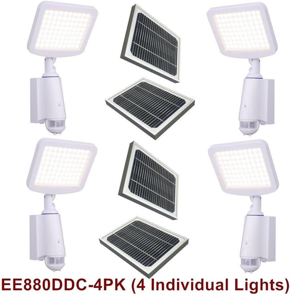 eLEDing Pure Digital Solar Powered (DDC-Smart) 80 LED Security Flood Spot Lights (Value Pack-4)