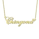 BYBWBL Chingona Name Pendant Necklace 18k Gold