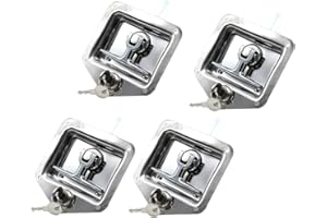 RV Door Lock Replacement 4 X Trailer Door Latch T-Handle Locking Stainless Steel Camper RV Truck Toolbox with 8 Keys