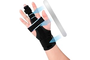 EDNYZAKRN Finger Splint for Middle Finger, Trigger Finger Splint Wrist Support Brace, Straightening Immobilizer -Adjustable Removable straps for Left or Right Hand