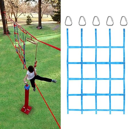 APJJ Kletternetz, 145 * 185 cm Spaß für Ninja-Hindernisparcours Kinder