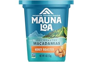 Mauna Loa Premium Roasted Macadamia Nuts, Honey Roasted Flavor, 4 Oz Cup (Pack of 1)