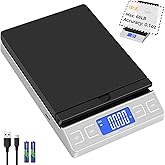 TIPRE Digital Shipping Postal Scale, Mail Scale with Envelope Flip Holder, 66lb/0.1oz Postage Scale for Package, Small Busine