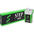 STEP Menthol Cool Green Herbal Cigarettes - Full Carton - Tobacco & Nicotine Free - Tastes Like a Real Cigarette (10 Boxes = 200ct)