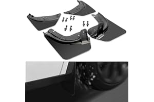 CYBERBEANS 4Pcs for Tesla Model Y Mud Flaps Accessories 2020-2024(Not Fit Juniper) Splash Guards Tire Protector Mudguard Mudflaps