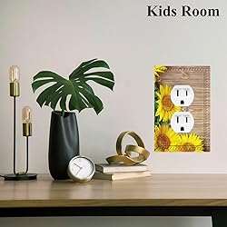 Cuitxrac Sunflowers Outlet Covers Yellow Floral