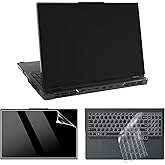 yiodelu 4-in-1 Laptop Case Set for 2024/2023 Legion Pro 5i/5 Gen 9/8 (16″ Intel/AMD) Protective Cover Legion Pro 5i Shell Set Shookproof Hard Case(Frosted Black)+Screen Film+Keyboard Cover