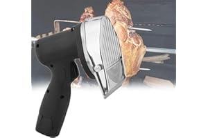 Cordless Electric Gyro Kebab knife portable Shawarma Cutter Doner Kebab slicer Machine, Fast Charger and 2 16.8V 2000mAh Batt