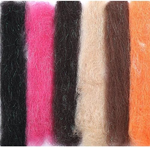 Riverruns UV Streamer Fiber Dubbing Brush, Flash Blend, Micro Leg Combo Pack Super Realistic Fly Tying Materials Proudly Made in Europe