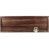 MAGIGO 36 x 12 Inches Large Rectangle Black Walnut Wood Ottoman Tray, Serve Tea, Coffee Classic Wooden Decorative Walnut Serving Tray