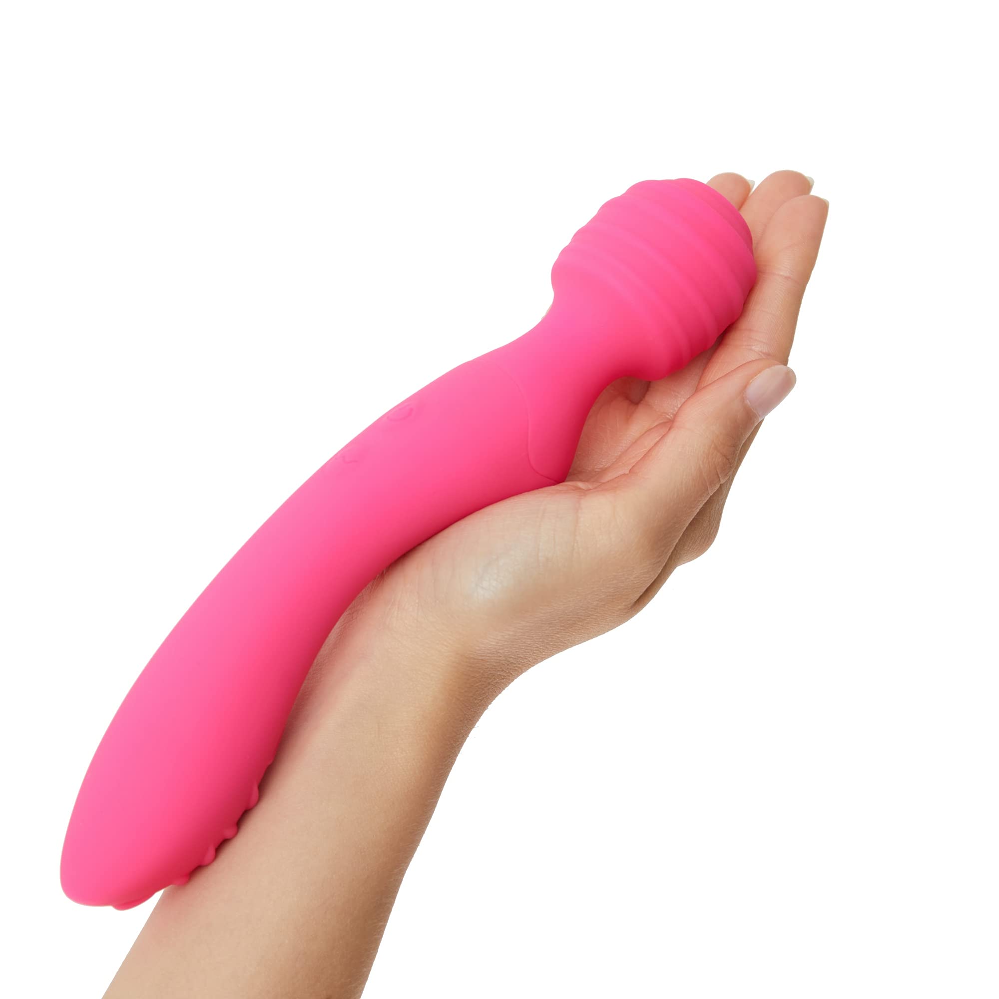LOVE TO LOVE Twist 2-in1 Wand and Vibrator for Clitoris and Vaginal Stimulation 2 Powerful Motors, Pink