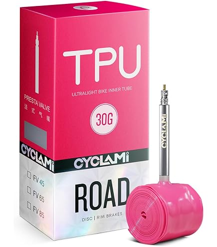 Chambre à Air TPU CYCLAMI 700x18/32C – 30g, Ultra-légère, Valve Presta 65mm, Increvable