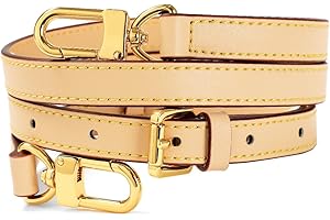 BEUDW Vachetta Leather Adjustable Crossbody Strap for Leather Shoulder Strap Belt Replacement Suitable for L V Handbags