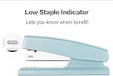 Deli Desktop Stapler 640 Staples 25 Sheet Capacity Blue view 4