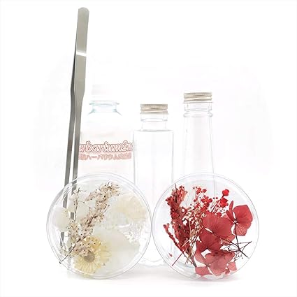 Amazon Co Jp ハーバリウムキット 2本セット ピンセット付き レッド 母の日に一緒に作れる カンタンキットです 送料無料 ホーム キッチン
