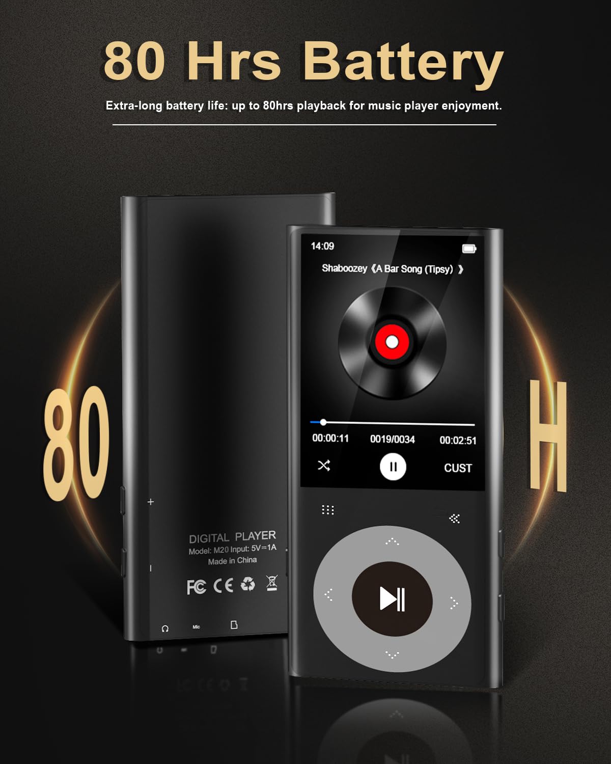 64GB MP3 Player with Bluetooth 2.4