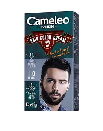 Cameleo Men Hair Color Cream Permanent Effectively Covers Grey