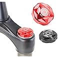 COONIUM Bike Air Valve Top Cap Cover for Suspension Fork, 2 Anodized Color Options (Black)