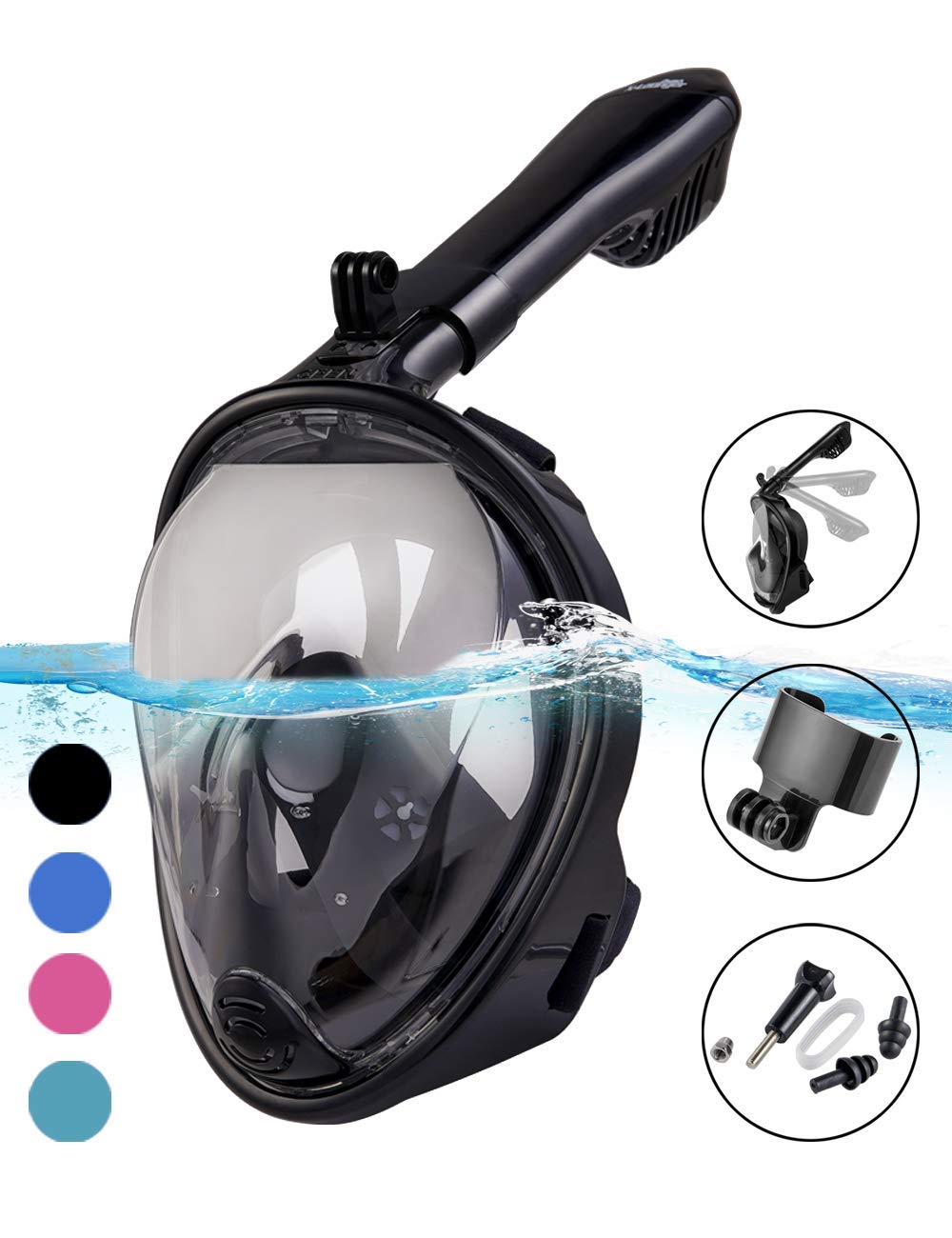 Buy XLounger Snorkel , 2019 New Foldable Snorkeling Full Face with