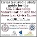 Civics test audio study guide for the U.S. Citizenship naturalization and the American civics exam with all 100 official questions and answers from USCIS.