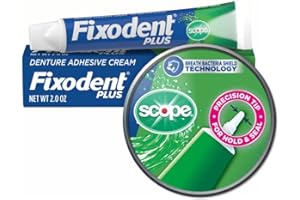 Fixodent Plus Scope Precision Hold & Seal Adhesive Cream, 2 oz (Packaging May Vary)