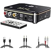 PONYBRO Bluetooth 5.0 Audio Receiver Transmitter 2 in 1 with Remote, Bluetooth Hi-Fi Audio Adapter with 3.5mm＆RCA,COAXIAL,Optical,NFC,Aptx-LL for Home and Car Stereo, AV Receiver or Amplifier
